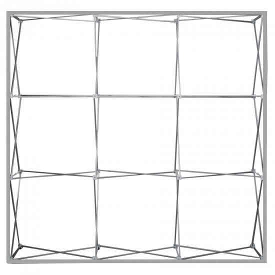 Ersatzgestell für Messewand mit Klettsystem, 3 x 3 gerade